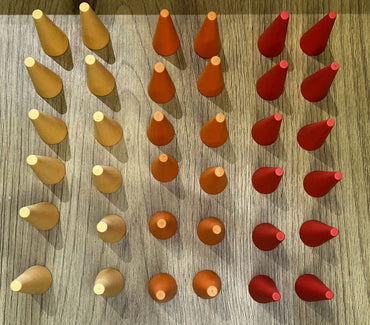 Mini Set Forme coni tonalità arancioni Mandala