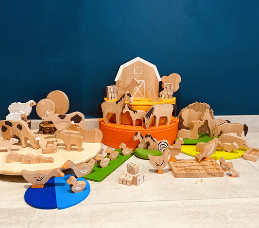 SET completo animali fattoria + elementi