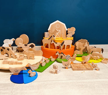 SET completo animali fattoria + elementi