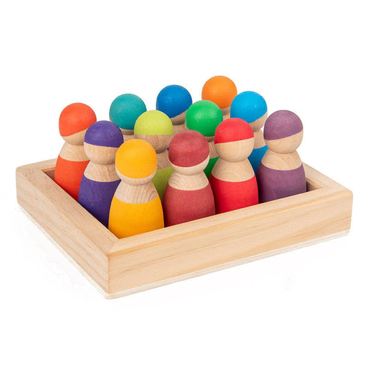 set omini con base di legno