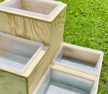 Tavolo travasi a 3 altezze